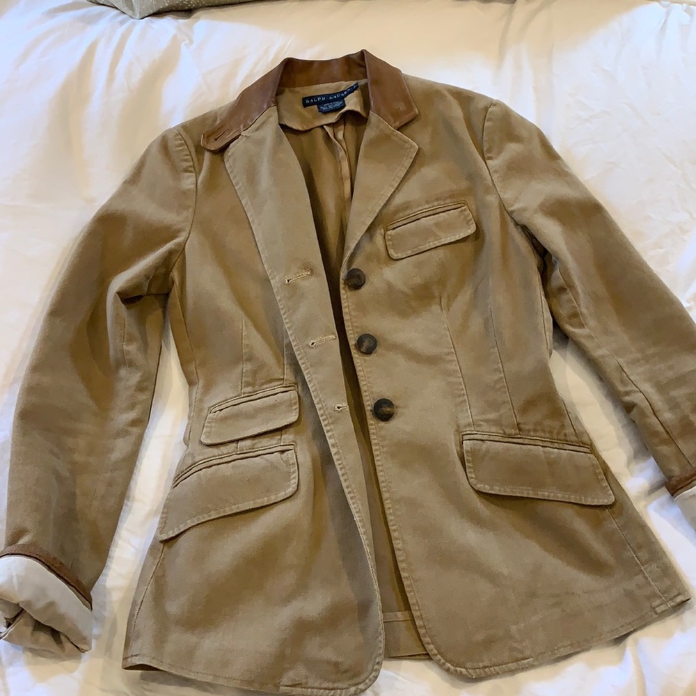Ralph Lauren Blazer with Leather Accents